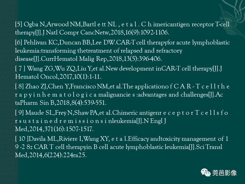 影像PPT - 【PPT】CAR-T治疗难治复发急性B淋巴细胞白血病相关性脑病（CRES）的影像学表现初步分析（1例）-35