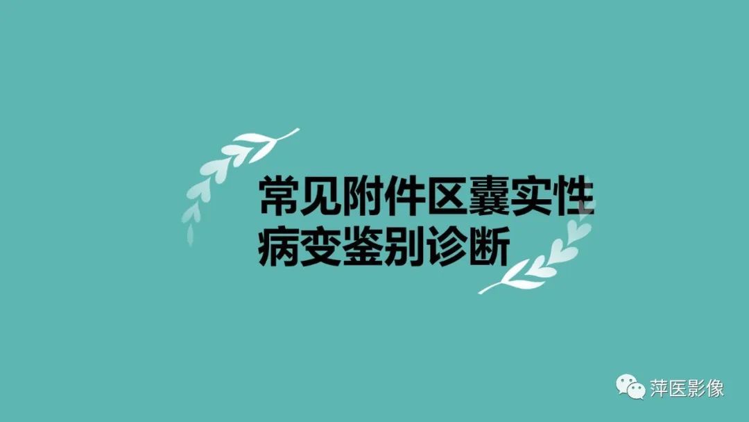 影像PPT - 【PPT】卵巢囊腺瘤诊断与鉴别诊断-20