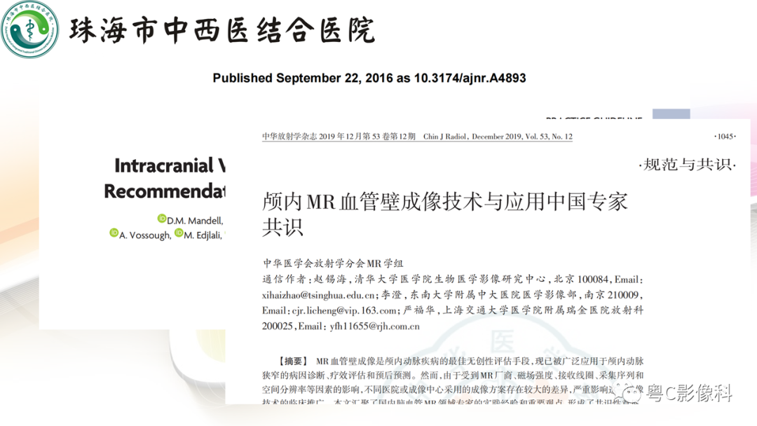 影像PPT - 【PPT】颅内MR血管壁高分辨成像的应用——中国专家共识-4