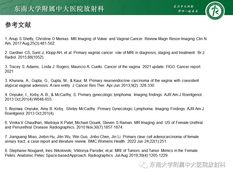影像PPT - 【PPT】阴道病变影像诊断汇总-163 影像PPT - 【PPT】阴道病变影像诊断汇总-163