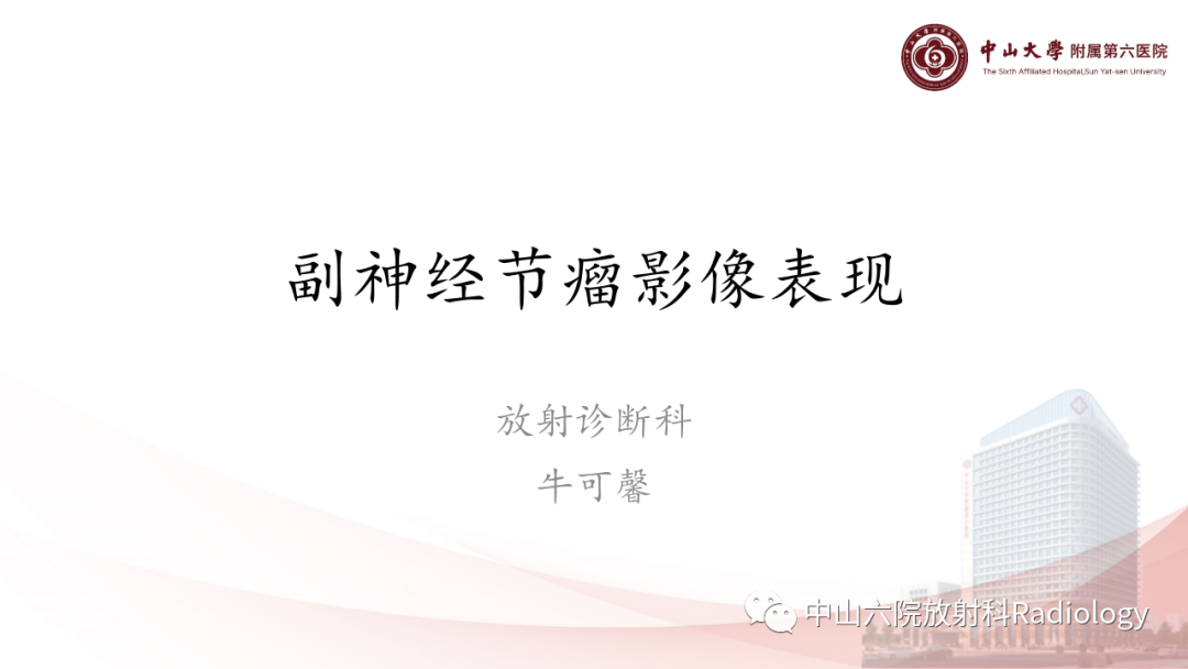 影像PPT - 【PPT】 副神经节瘤影像表现-1