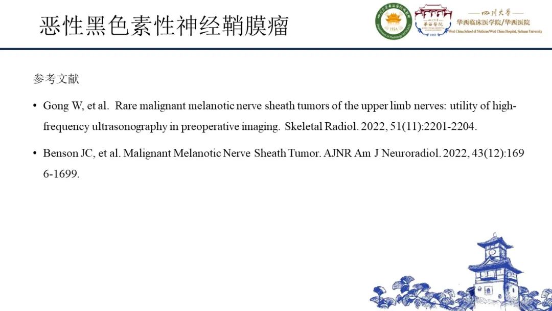 影像PPT - 【病例】黑色素性外周神经鞘膜肿瘤1例X线CT及MR影像-21