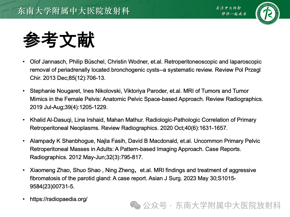 影像PPT - 【PPT】女性盆腔内腹膜外占位性病变-46